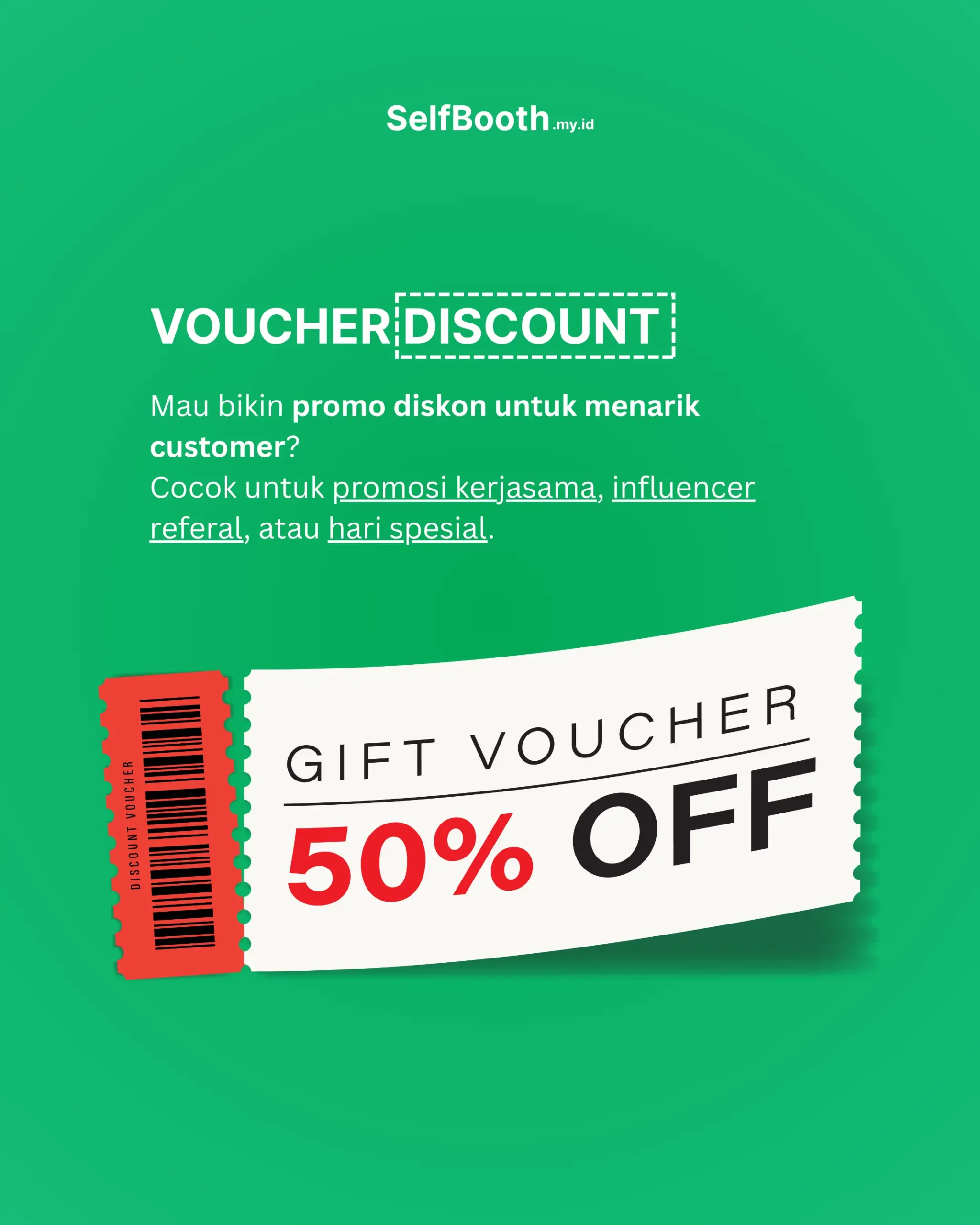 Fitur Selfbooth Voucher Diskon